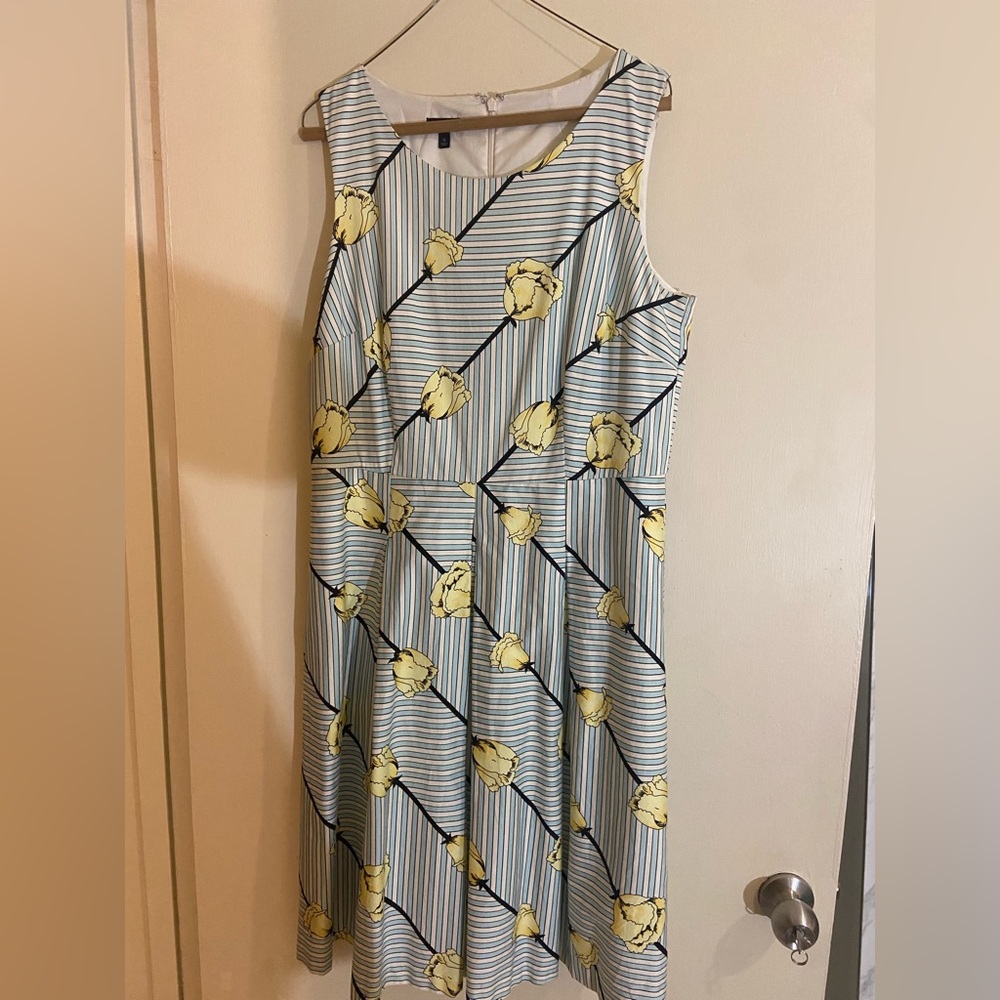 Floral midi dress| Talbots